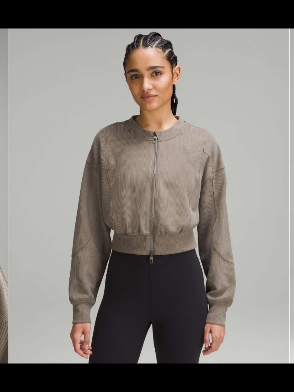 Lululemon Ribbed Softstreme Cropped Jacket